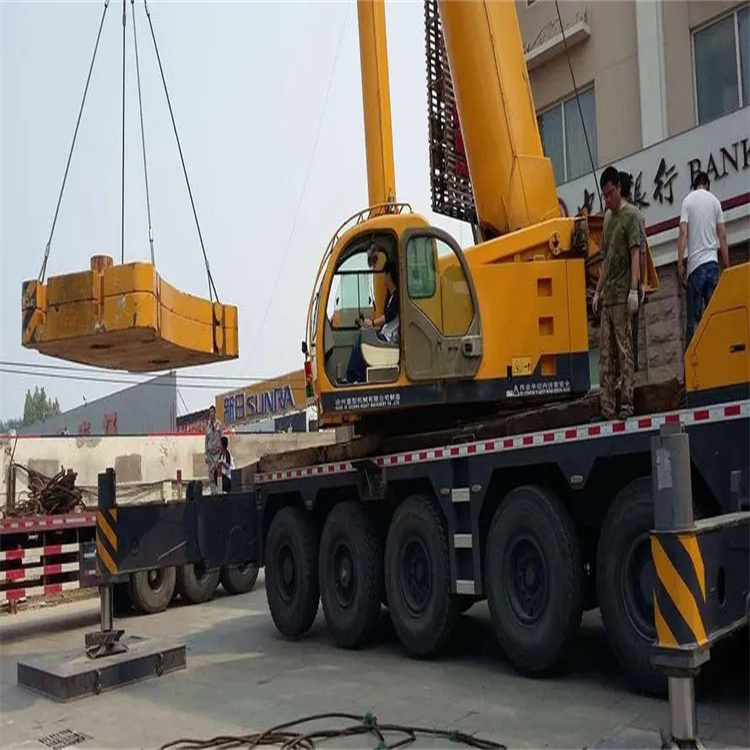 泊头当地吊车出租|机器吊装|75吨|工厂搬迁服务